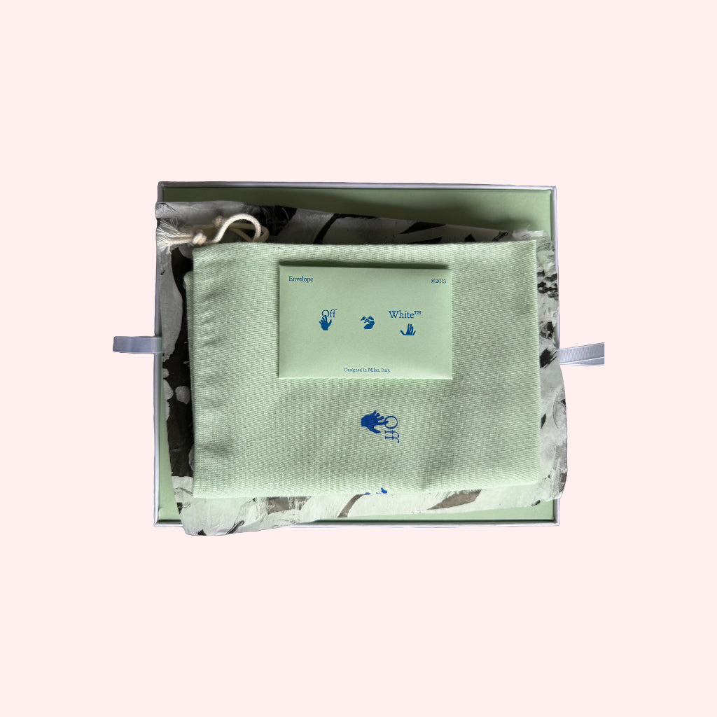 Bolsa Off-White Virgil Was Here Branca