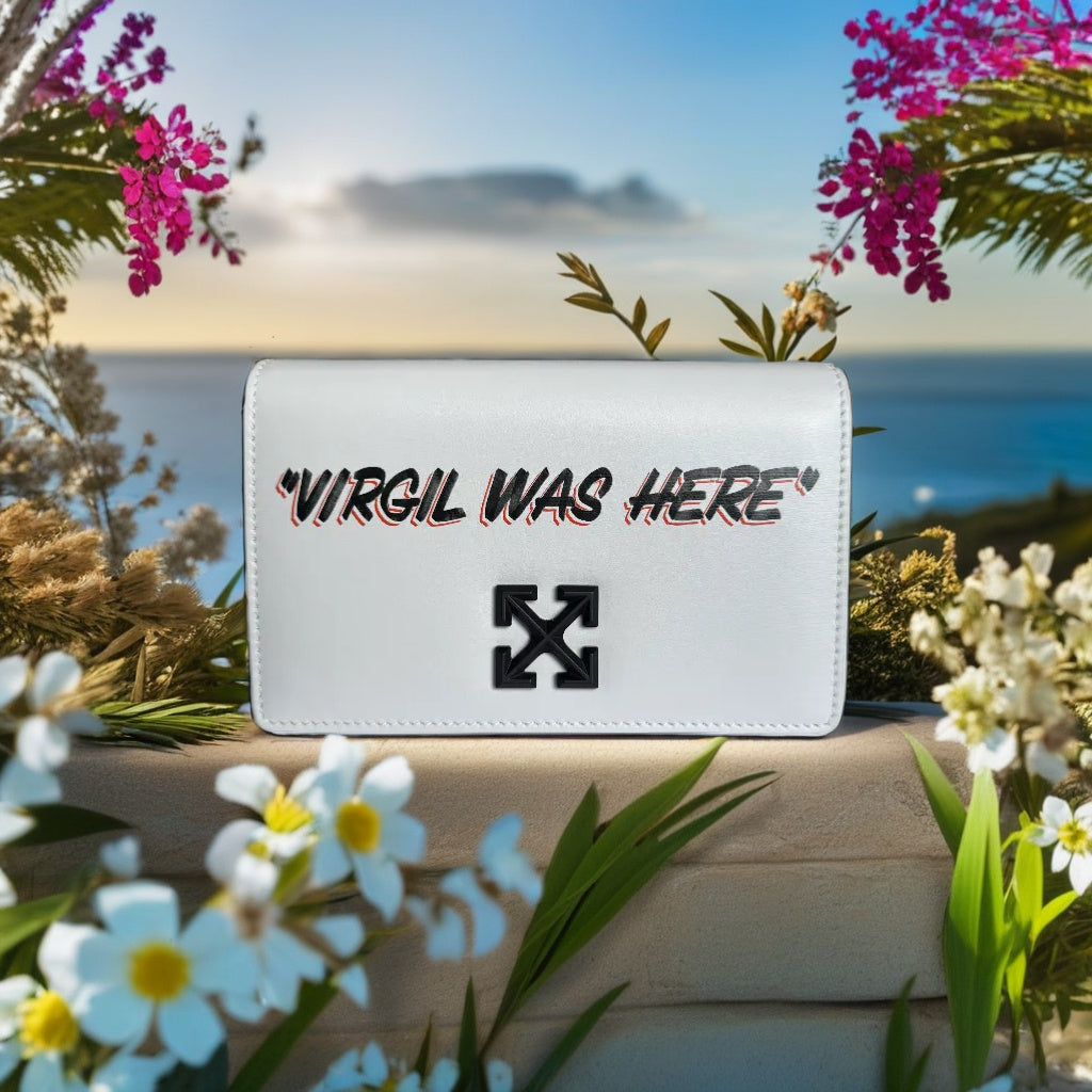 Bolsa Off-White Virgil Was Here Branca